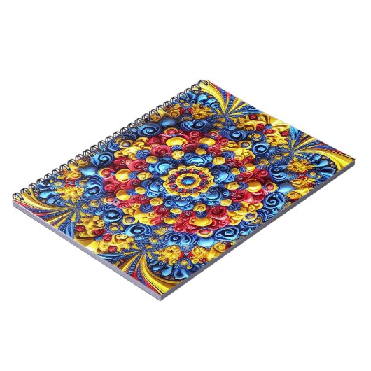 ルーマニアの色を使用したノートブック抽象デザイン ノートブック (左側)