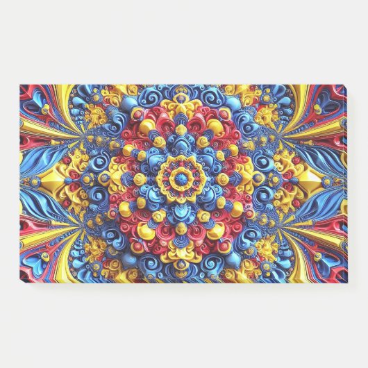 ルーマニアの色を使用したメモ ポストイット (正面)