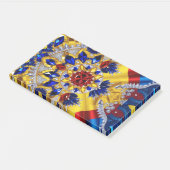 ルーマニアの色を使用したメモ ポストイット (アングル)