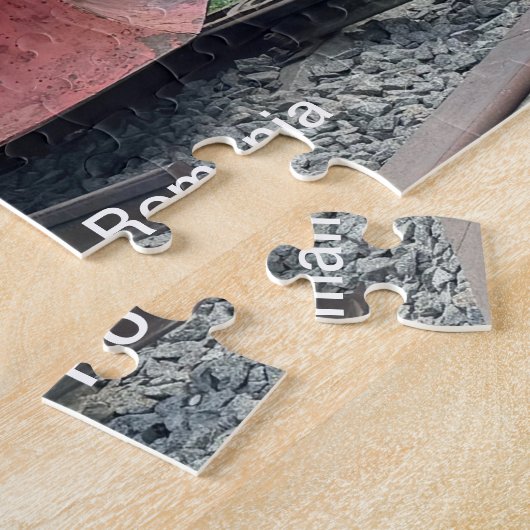 ルーマニアの蒸気機関車 ジグソーパズル (側面)