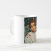 ルーマニアの農民の女性（Stefan Dimitrescu著） コーヒーマグカップ (正面左)