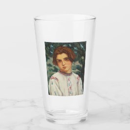 ルーマニアの農民の女性（Stefan Dimitrescu著） タンブラーグラス