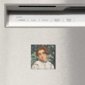 ルーマニアの農民の女性（Stefan Dimitrescu著） マグネット (インサイチュ (食洗機))