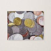 ルーマニアの通貨の硬貨 ジグソーパズル (横)