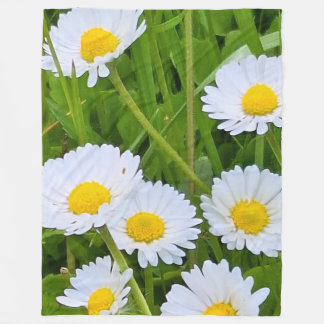 ルーマニアの野生の庭園の花 - 自然写真 フリースブランケット