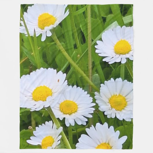 ルーマニアの野生の庭園の花 - 自然写真 フリースブランケット (正面)