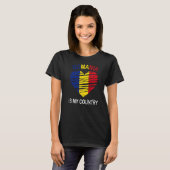 ルーマニアは私の国のルーマニア誇りを持った人だ Tシャツ (正面フル)