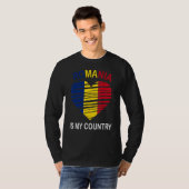 ルーマニアは私の国のルーマニア誇りを持った人だ Tシャツ (正面フル)
