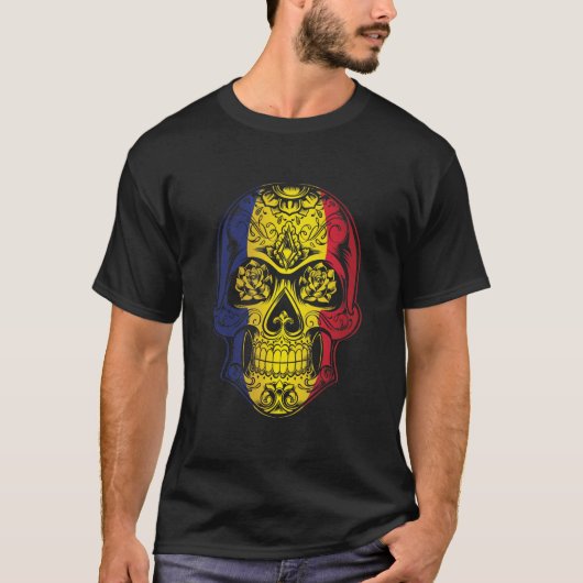 ルーマニアスカルバラ国旗 Tシャツ (正面)