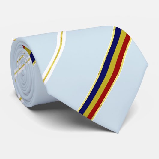 ルーマニアストライプ旗 ネクタイ (ロール)