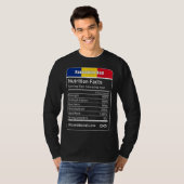 ルーマニアパパ栄養事実父の日贈り物 Tシャツ (正面フル)