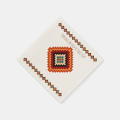 ルーマニアフォークアート – エスニックモチーフ スタンダードカクテルナプキン (角)