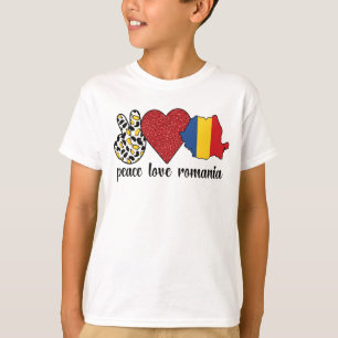 ルーマニアルーツルーマニア国旗ルーマニア伝統 Tシャツ