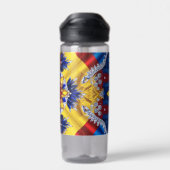 ルーマニアンカラー付きウォーターボトルデザイン ウォーターボトル (背面)