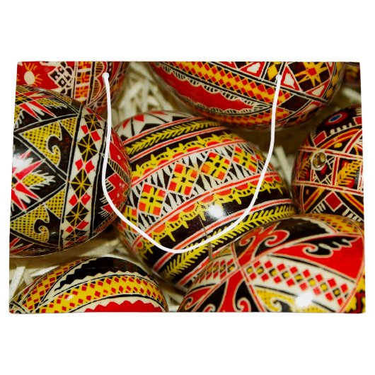 ルーマニア人のイースターエッグ ラージペーパーバッグ (正面)