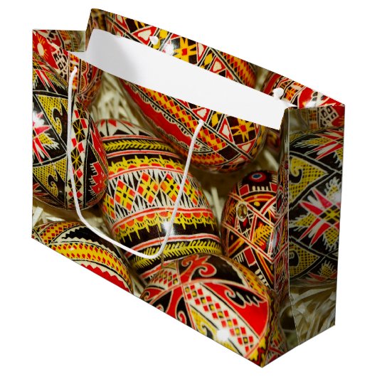 ルーマニア人のイースターエッグ ラージペーパーバッグ (正面アングル)