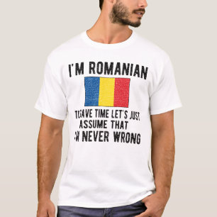 ルーマニア伝統ルーマニアルーツルーマニア国旗 Tシャツ