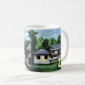 ルーマニア伝統的トランシルバニア素朴ハウス コーヒーマグカップ (正面右)