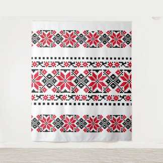 ルーマニア伝統的モチーフ「ザ・スターズ」 タペストリー