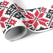 ルーマニア伝統的モチーフ「ザ・スターズ」 ラッピングペーパー (ロールコーナー)