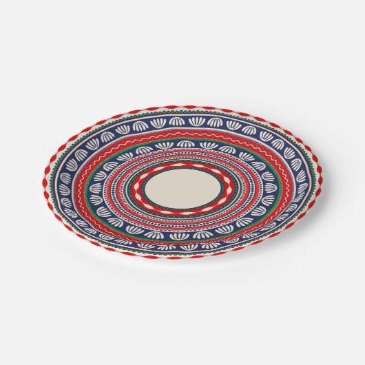 ルーマニア伝統的型 ペーパープレート (アングル)