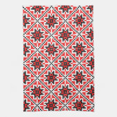 ルーマニア伝統的民族衣装モチーフ キッチンタオル (縦)