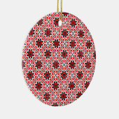 ルーマニア伝統的民族衣装モチーフ セラミックオーナメント (右)