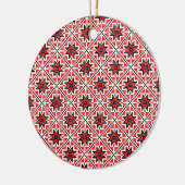 ルーマニア伝統的民族衣装モチーフ セラミックオーナメント (左)