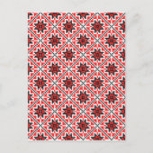 ルーマニア伝統的民族衣装モチーフ ポストカード (正面)