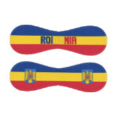 ルーマニア国旗とコート・オブ・アームズ愛国心 野球ボール (パネル)