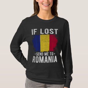 ルーマニア国旗のもし土産失った – ルーマニアに送る Tシャツ