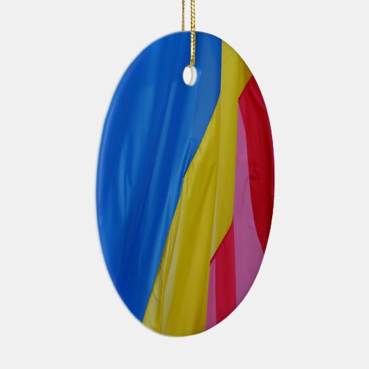 ルーマニア国旗のオーナメント セラミックオーナメント (右)