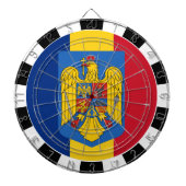 ルーマニア国旗のダーツ/ゲーム盤 ダーツボード (正面)