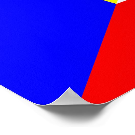 ルーマニア国旗の国の半記号 ポスター (角)