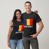 ルーマニア国旗の地図男性へ女性キッズルーマニア南部 Tシャツ (ユニセックス)