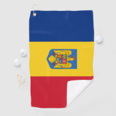 ルーマニア国旗の紋章 ゴルフタオル (インサイチュ)