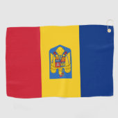 ルーマニア国旗の紋章 ゴルフタオル (横)