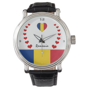 ルーマニア国旗の腕時計と誇りを持ったファッション/ルーマニア 腕時計