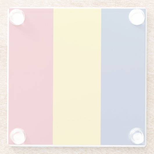 ルーマニア国旗を持つガラスコースター ガラスコースター (裏面)