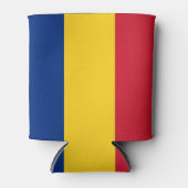 ルーマニア国旗を持つクーラーボックス 缶クーラー (正面)