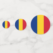 ルーマニア国旗を持つ表紙吹雪 コンフェッティ (裏面)