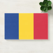 ルーマニア国旗を掲げたメモ ポストイット (オフィス)
