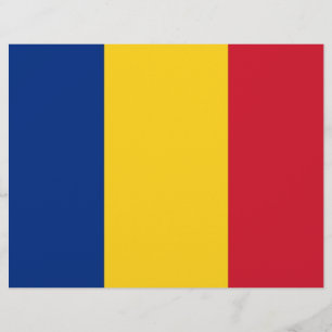 ルーマニア国旗を掲げたレターヘッド