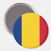 ルーマニア国旗を掲げた磁石 マグネット (正面/裏面)