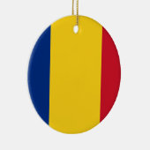 ルーマニア国旗オーナメント セラミックオーナメント (右)