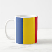 ルーマニア国旗セラミックコーヒーマグ コーヒーマグカップ (左)