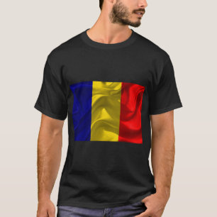 ルーマニア国旗プライドティーデザイン Tシャツ