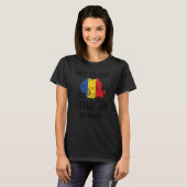 ルーマニア国旗ルーマニアのルーツ Tシャツ (正面フル)