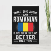 ルーマニア国旗ルーマニア伝統ルーツ カード (正面)