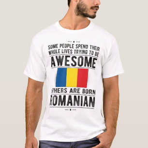 ルーマニア国旗ルーマニア伝統ルート Tシャツ